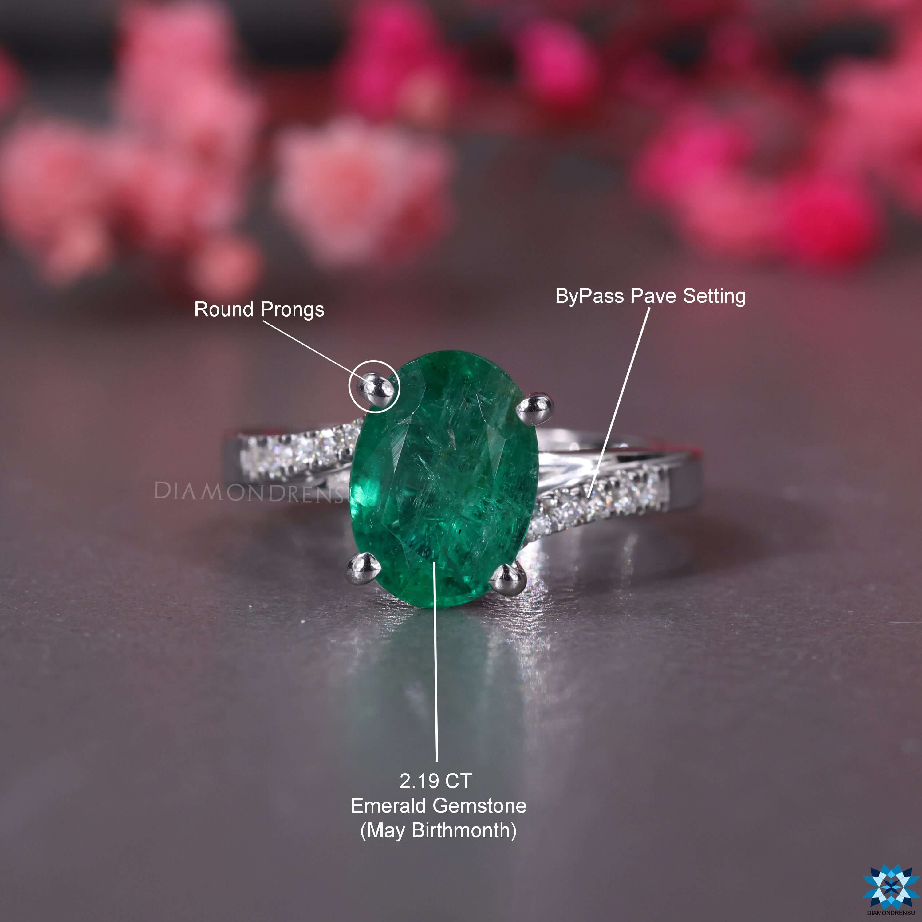 Zambian Emerald Ring, 7.04 Carats | M.S. Rau